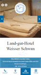 Mobile Screenshot of hotel-weisser-schwan.de